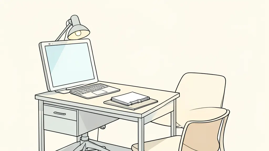 Bureau de consultation médicale avec un carnet de notes pour un avis spécialisé sur l'équilibre familial